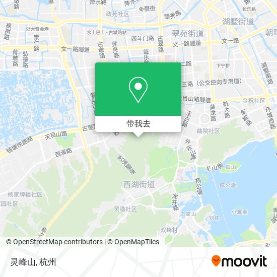 灵峰山地图