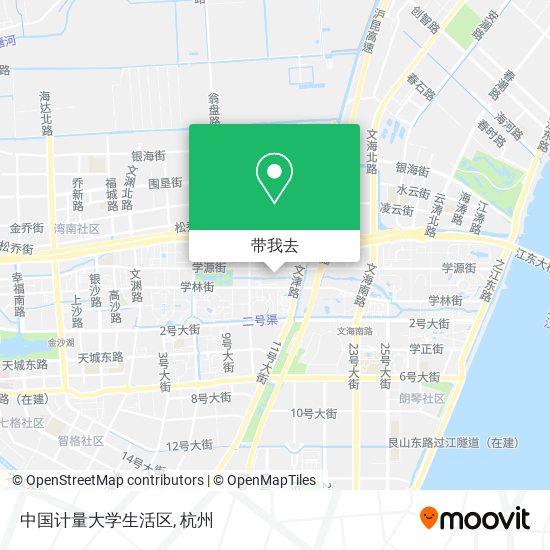 中国计量大学生活区地图