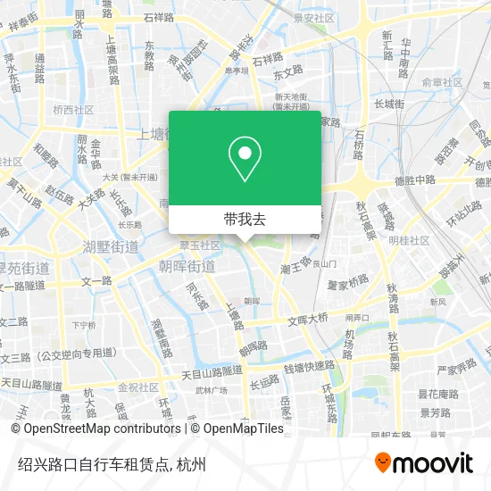 绍兴路口自行车租赁点地图