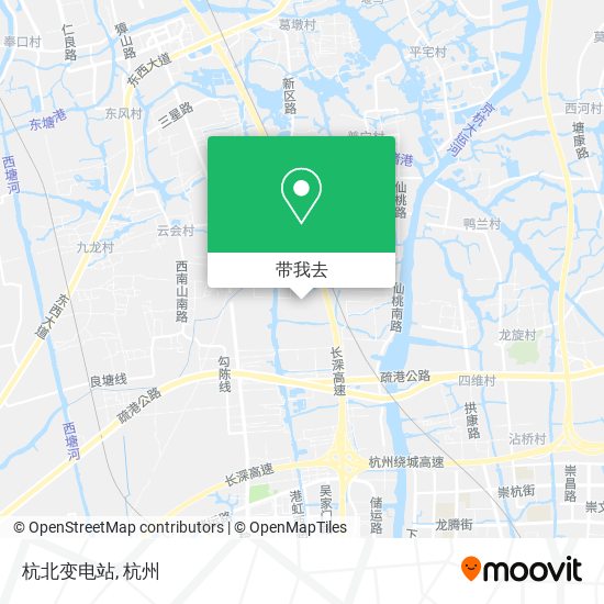 杭北变电站地图