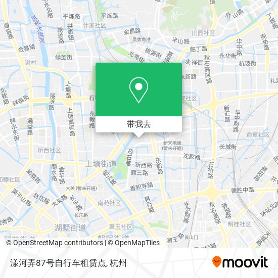 漾河弄87号自行车租赁点地图