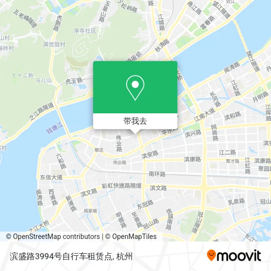 滨盛路3994号自行车租赁点地图