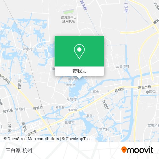 三白潭地图