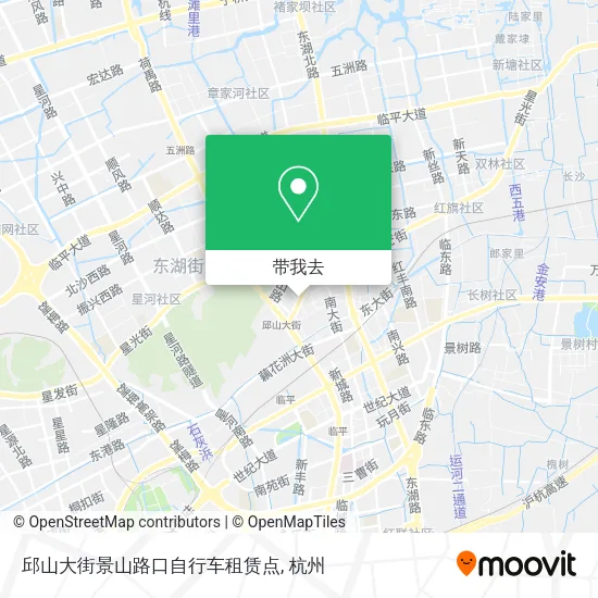 邱山大街景山路口自行车租赁点地图