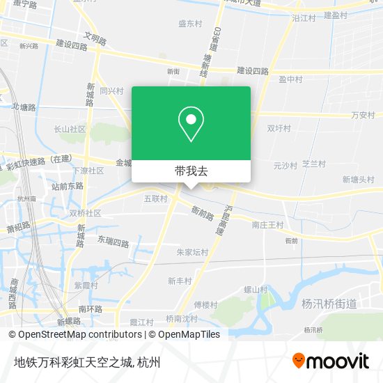地铁万科彩虹天空之城地图