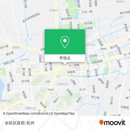 余杭区政府地图