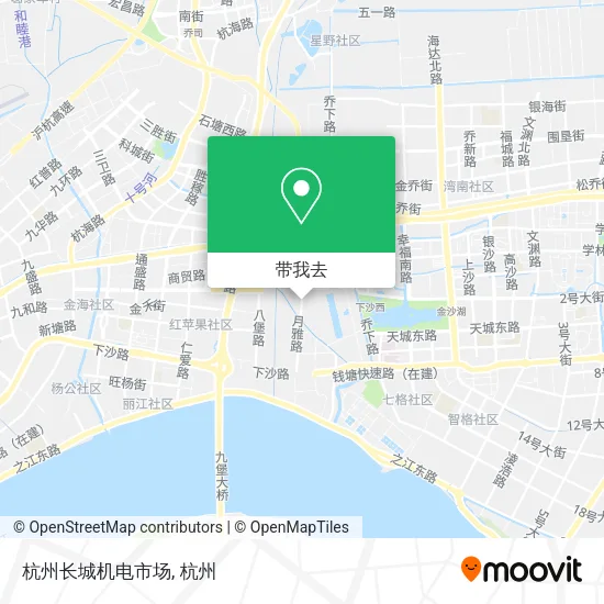 杭州长城机电市场地图