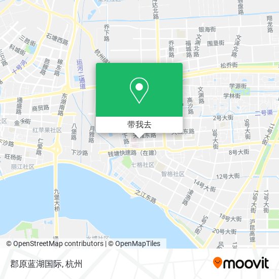 郡原蓝湖国际地图