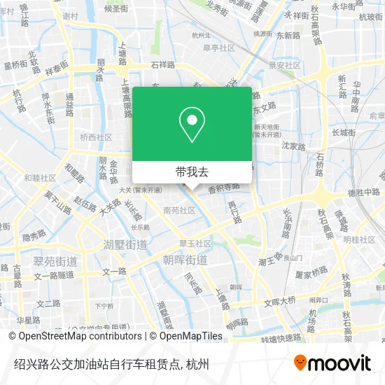 绍兴路公交加油站自行车租赁点地图