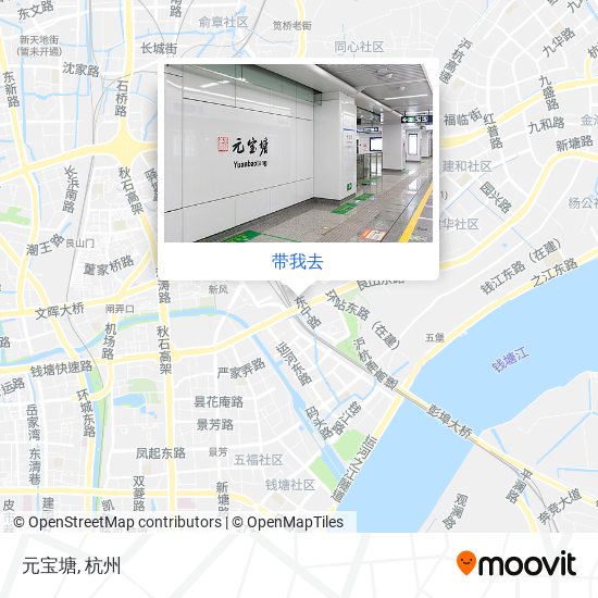 元宝塘地图