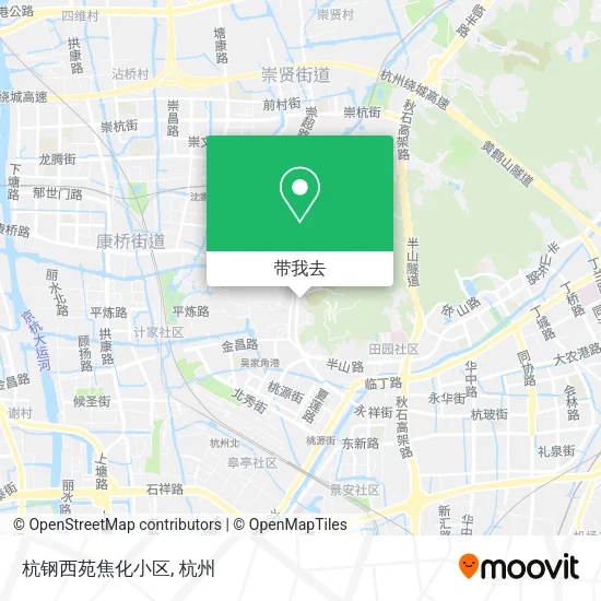 杭钢西苑焦化小区地图
