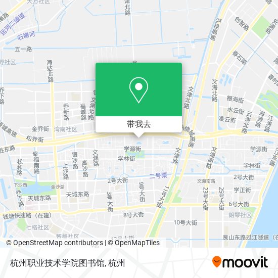 杭州职业技术学院图书馆地图