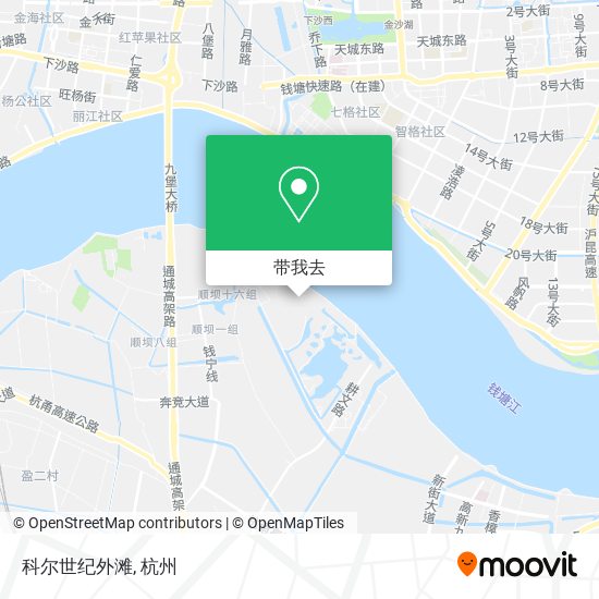 科尔世纪外滩地图