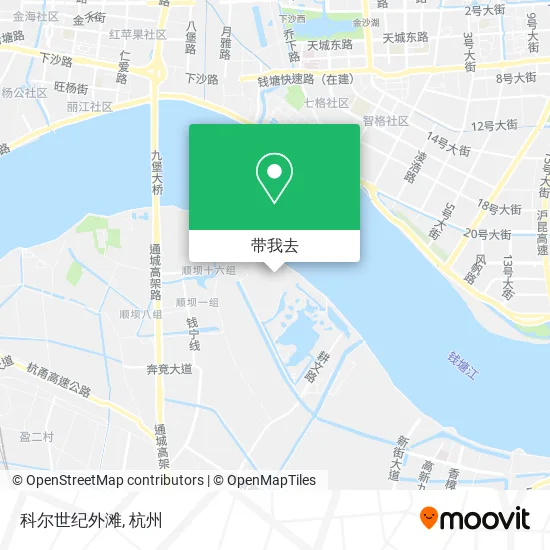 科尔世纪外滩地图