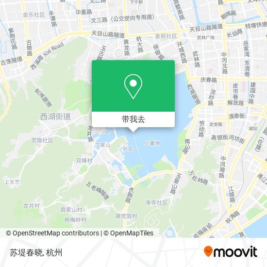 苏堤春晓地图