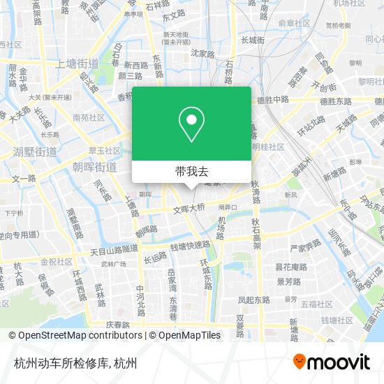 杭州动车所检修库地图