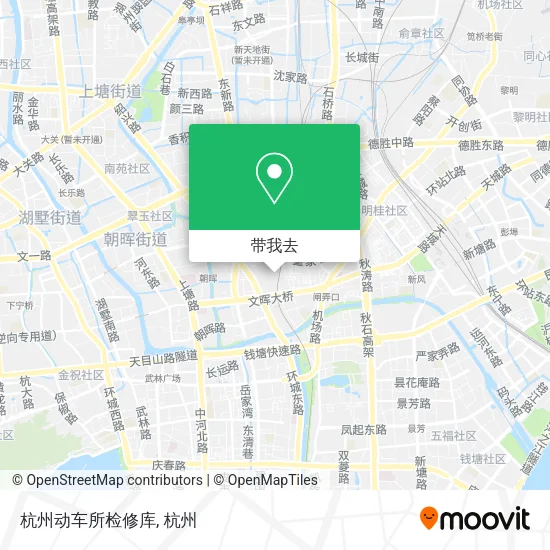 杭州动车所检修库地图
