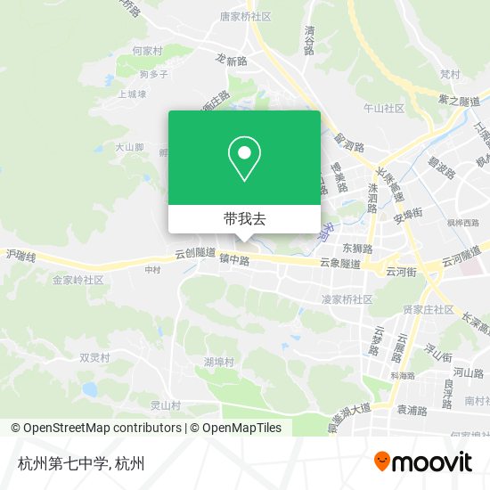 杭州第七中学地图