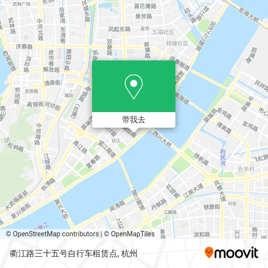 衢江路三十五号自行车租赁点地图