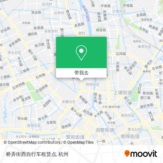 桥弄街西自行车租赁点地图
