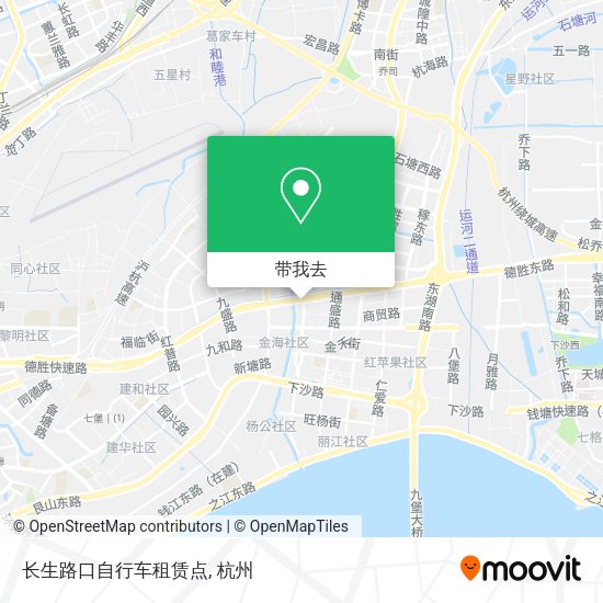 长生路口自行车租赁点地图