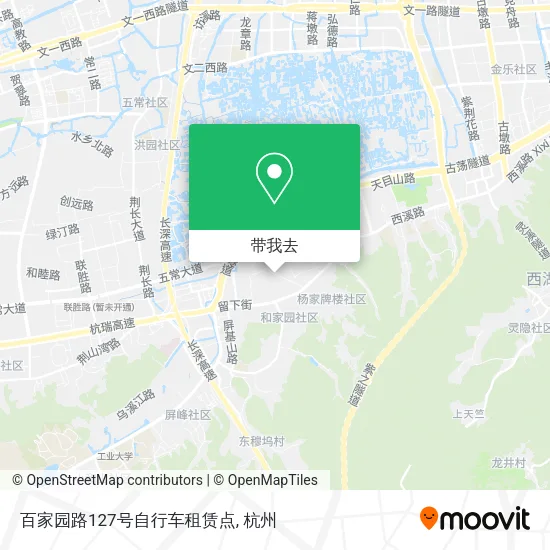 百家园路127号自行车租赁点地图
