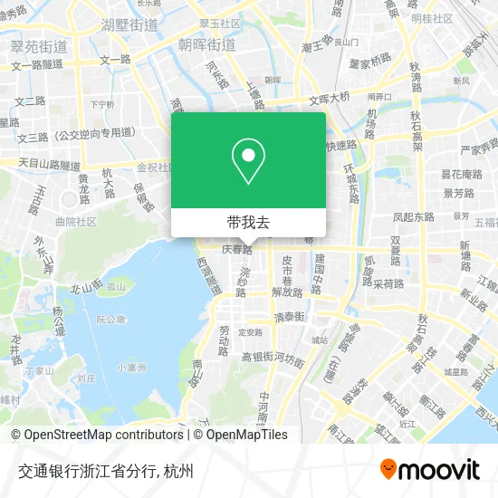 交通银行浙江省分行地图