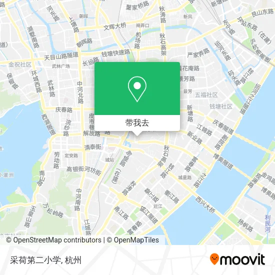 采荷第二小学地图