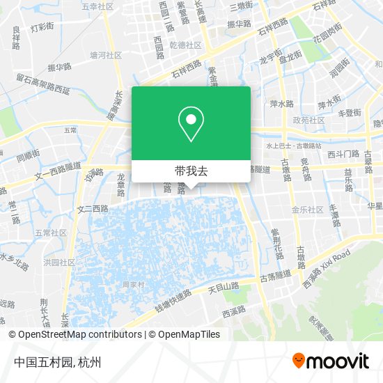中国五村园地图