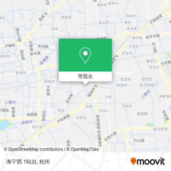 海宁西 1站台地图