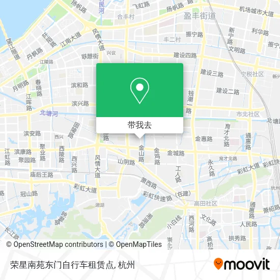 荣星南苑东门自行车租赁点地图