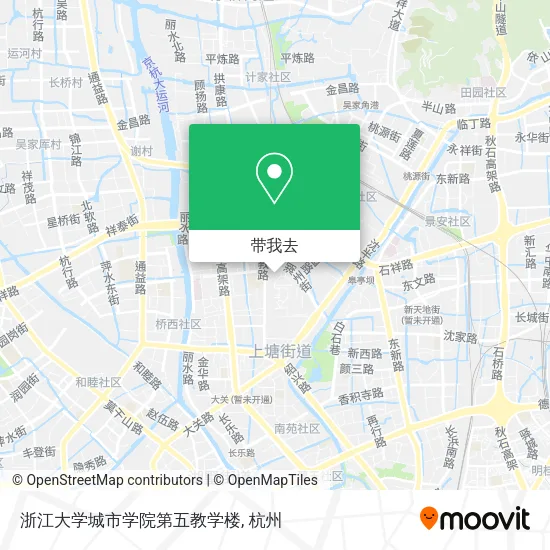 浙江大学城市学院第五教学楼地图