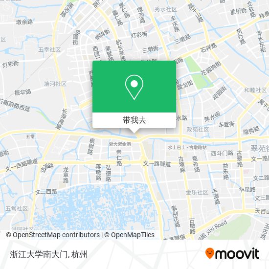浙江大学南大门地图
