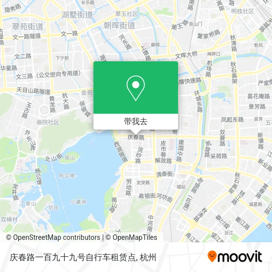 庆春路一百九十九号自行车租赁点地图