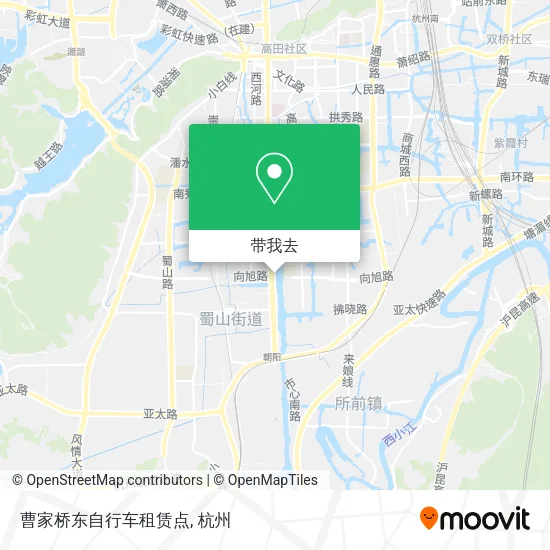 曹家桥东自行车租赁点地图