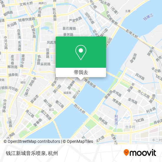钱江新城音乐喷泉地图