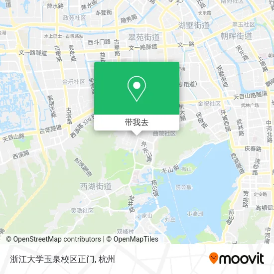 浙江大学玉泉校区正门地图
