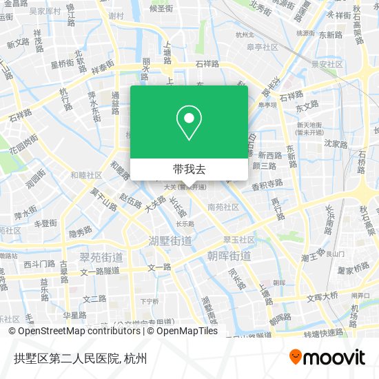 拱墅区第二人民医院地图