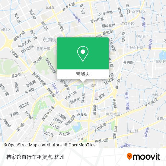 档案馆自行车租赁点地图