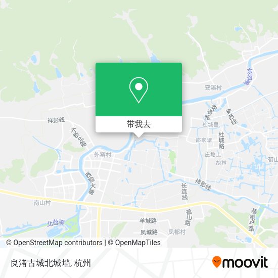 良渚古城北城墙地图