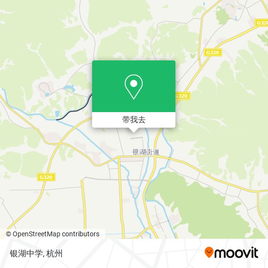 银湖中学地图