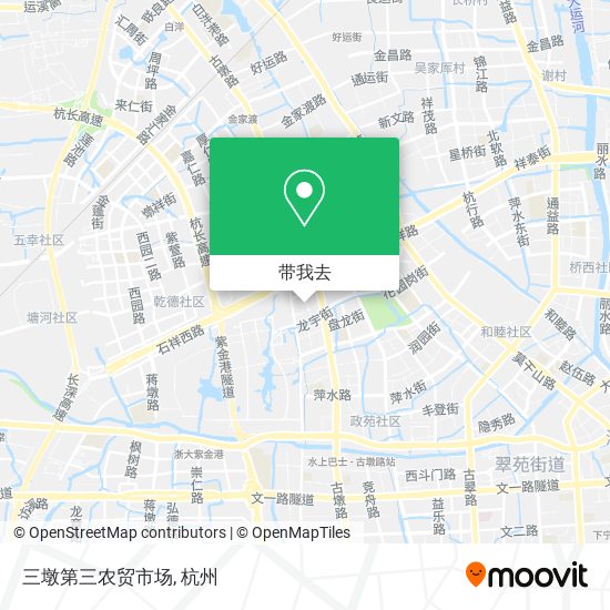 三墩第三农贸市场地图