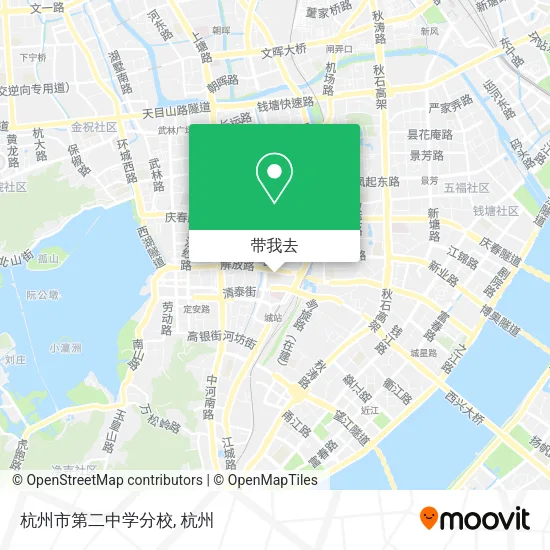 杭州市第二中学分校地图