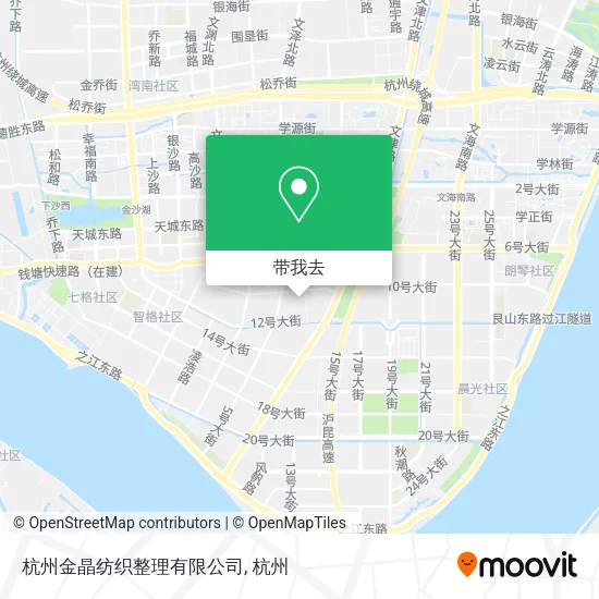 杭州金晶纺织整理有限公司地图