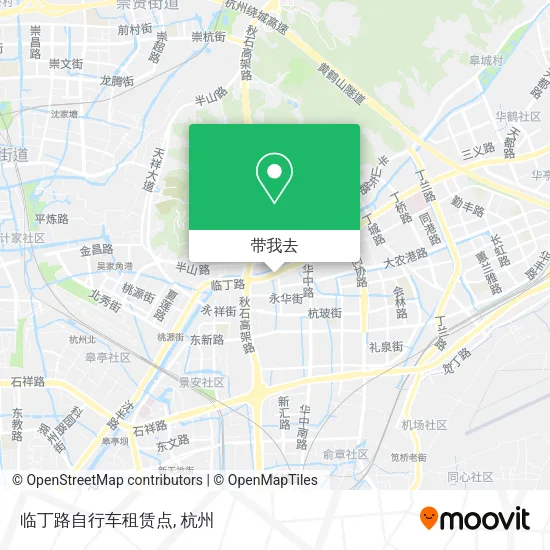临丁路自行车租赁点地图