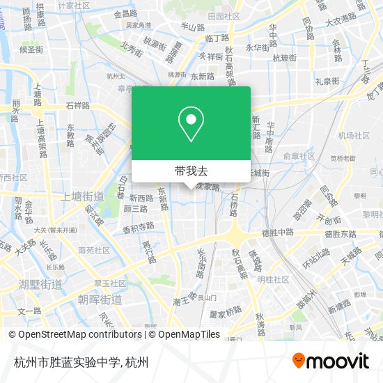 杭州市胜蓝实验中学地图