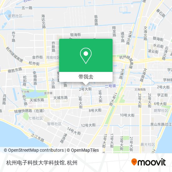 杭州电子科技大学科技馆地图