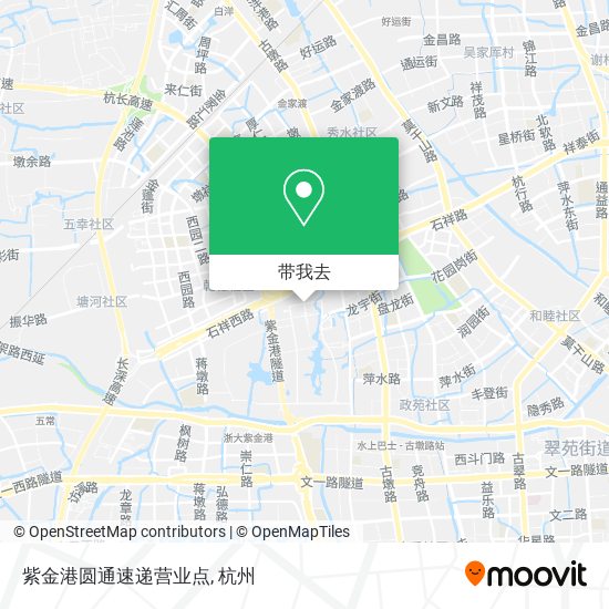 紫金港圆通速递营业点地图