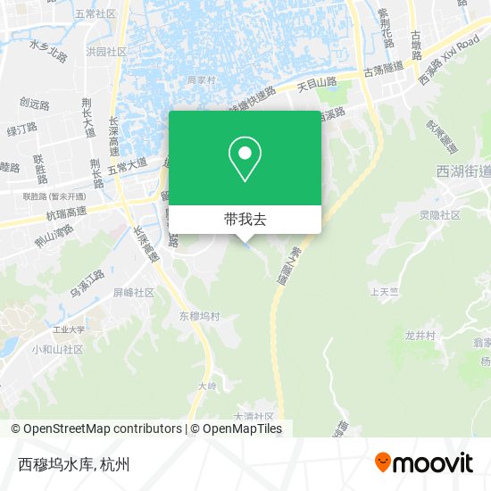 西穆坞水库地图