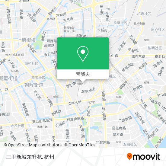 三里新城东升苑地图